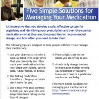 5 Simple Solutions for Managing Your Medication